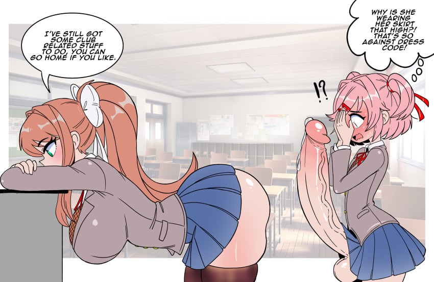 Monika & Natsuki (Doki Doki Literature Club) Rule 34