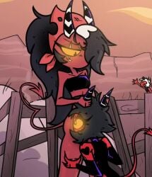 Millie & Moxxie (Hellaverse) Rule 34 Video – Abuse