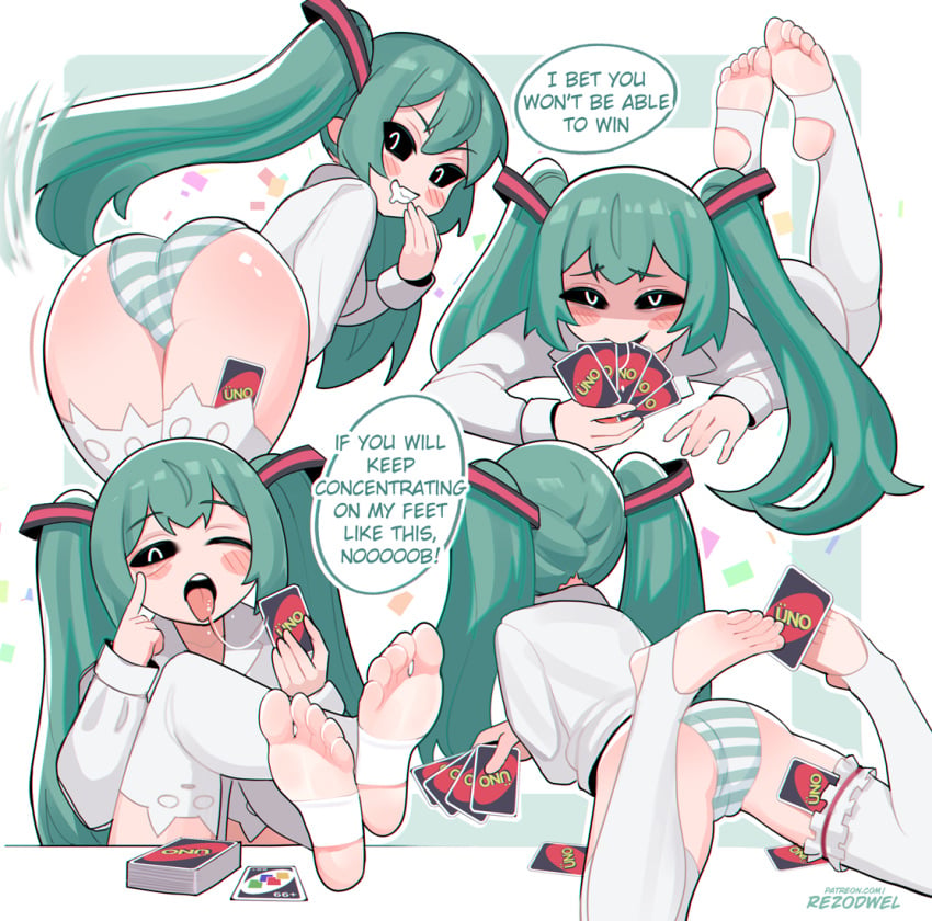 Hatsune Miku & Mesugaki Miku (Mimukauwa Nice Try) Rule 34