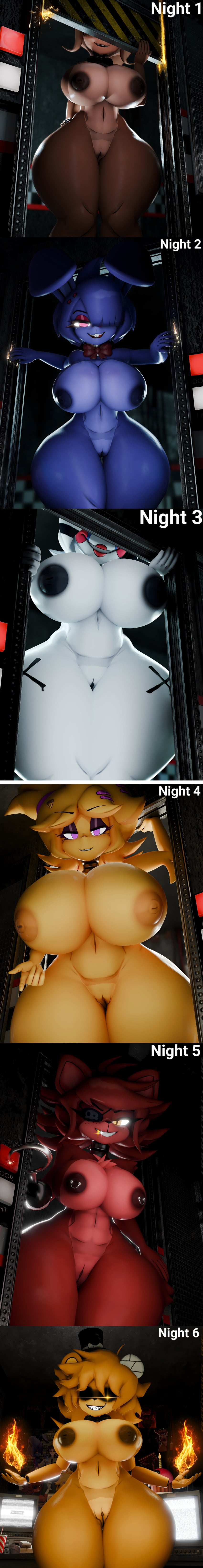 Bonfie & Bonfie (Fap Nights At Frenni's) Rule 34
