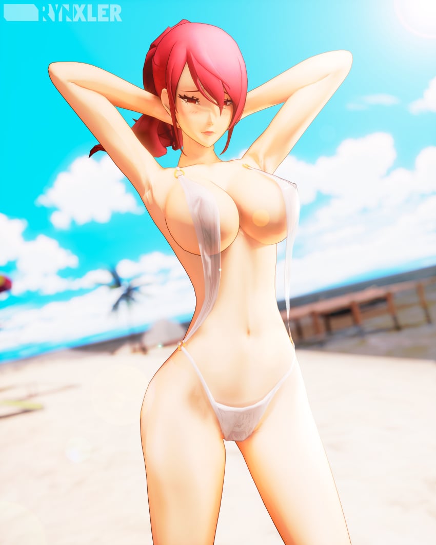 Mitsuru Kirijo (Atlus) Rule 34 – Beach