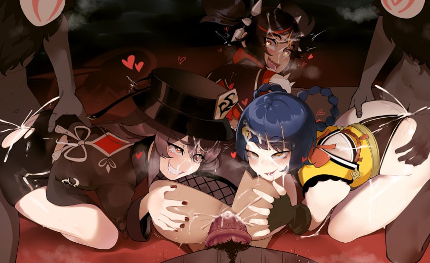 Hilichurls & Hu Tao (Genshin Impact) Rule 34 – Ahe Gao