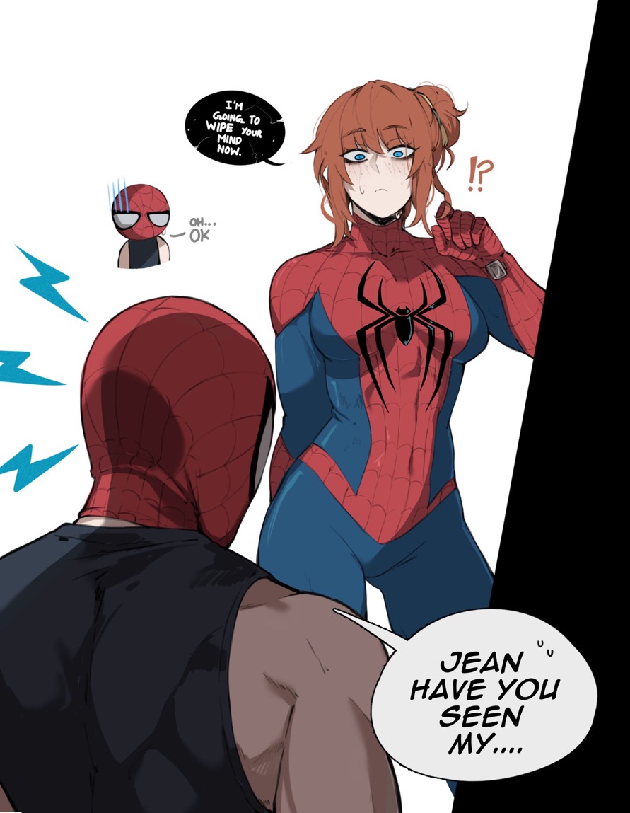 Jean Grey & Peter Parker (Marvel) Rule 34 – Alternate Costume