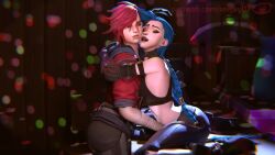 Arcane Jinx & Arcane Vi Rule 34 Video – Almost Kissing