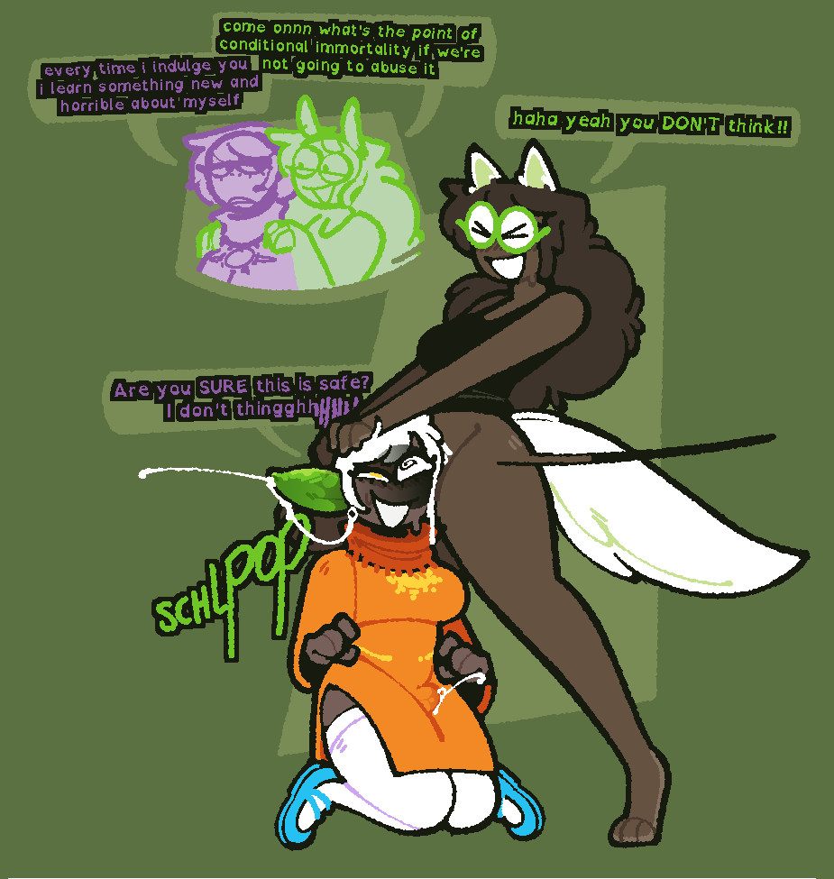 Jade Harley & Rose Lalonde (Homestuck) Rule 34