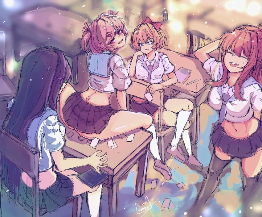 Monika & Natsuki (Doki Doki Literature Club) Rule 34