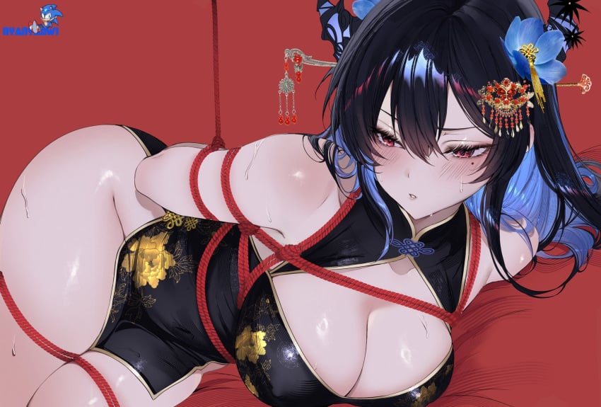 Nerissa Ravencroft (Hololive) Rule 34 – Arms Tied Behind Back