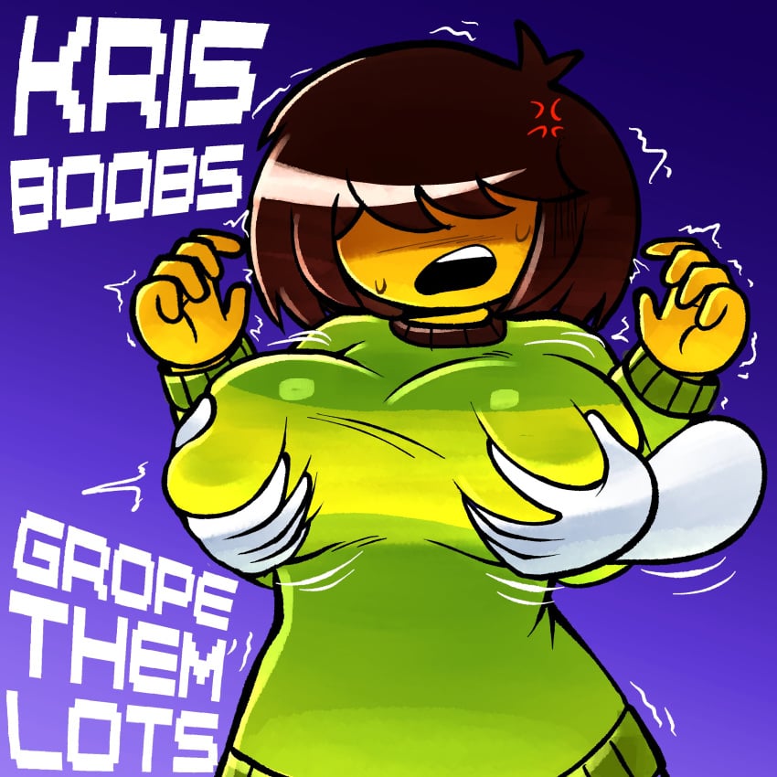 Kris Deltarune Rule 34 – From Behind & Big Tits Hentai Pic