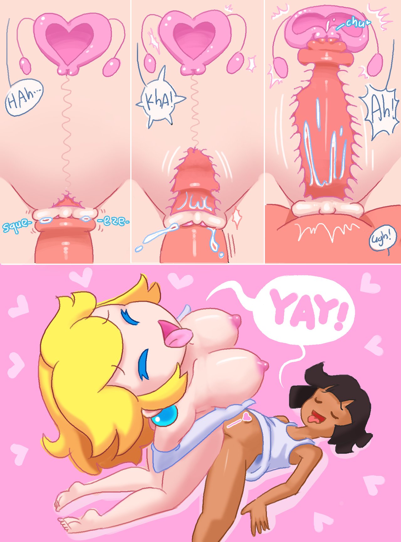 Minus8 & Princess Peach (Mario) Rule 34 – 5 Fingers