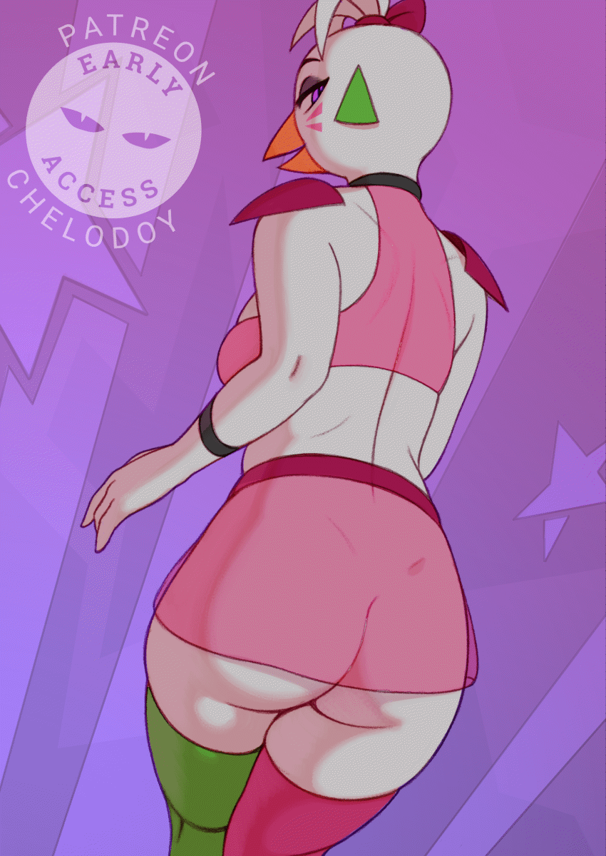 Glamrock Chica (Five Nights At Freddy's) Rule 34 GIF