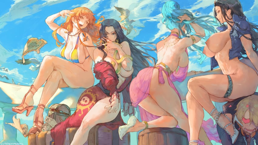 Boa Hancock & Nami (One Piece) Rule 34 – Arm Tattoo