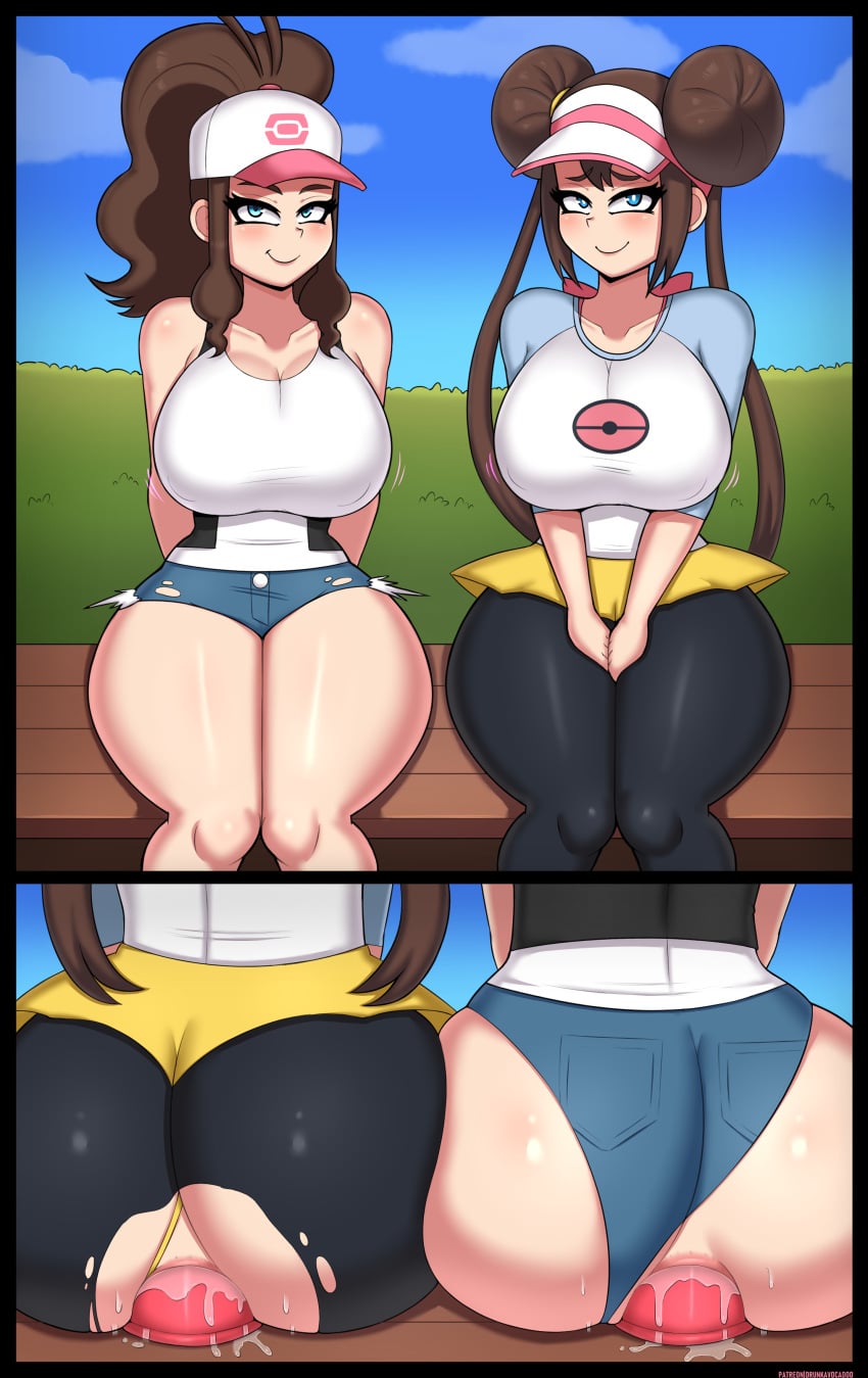 Hilda & Rosa (Nintendo) Rule 34 – Alternate Breast Size