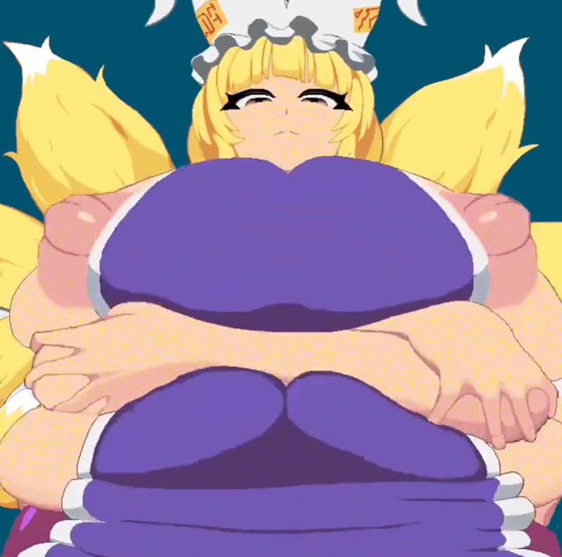 Ran Yakumo & Yukari Yakumo (Touhou) Rule 34 GIF