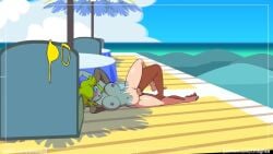 Princess Peach & Minus8 Mario Rule 34 – Blowjob Animation #2