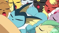 All Nine Eeveelutions & Cumporeon (Ero Eeveelutions) Rule 34 Video