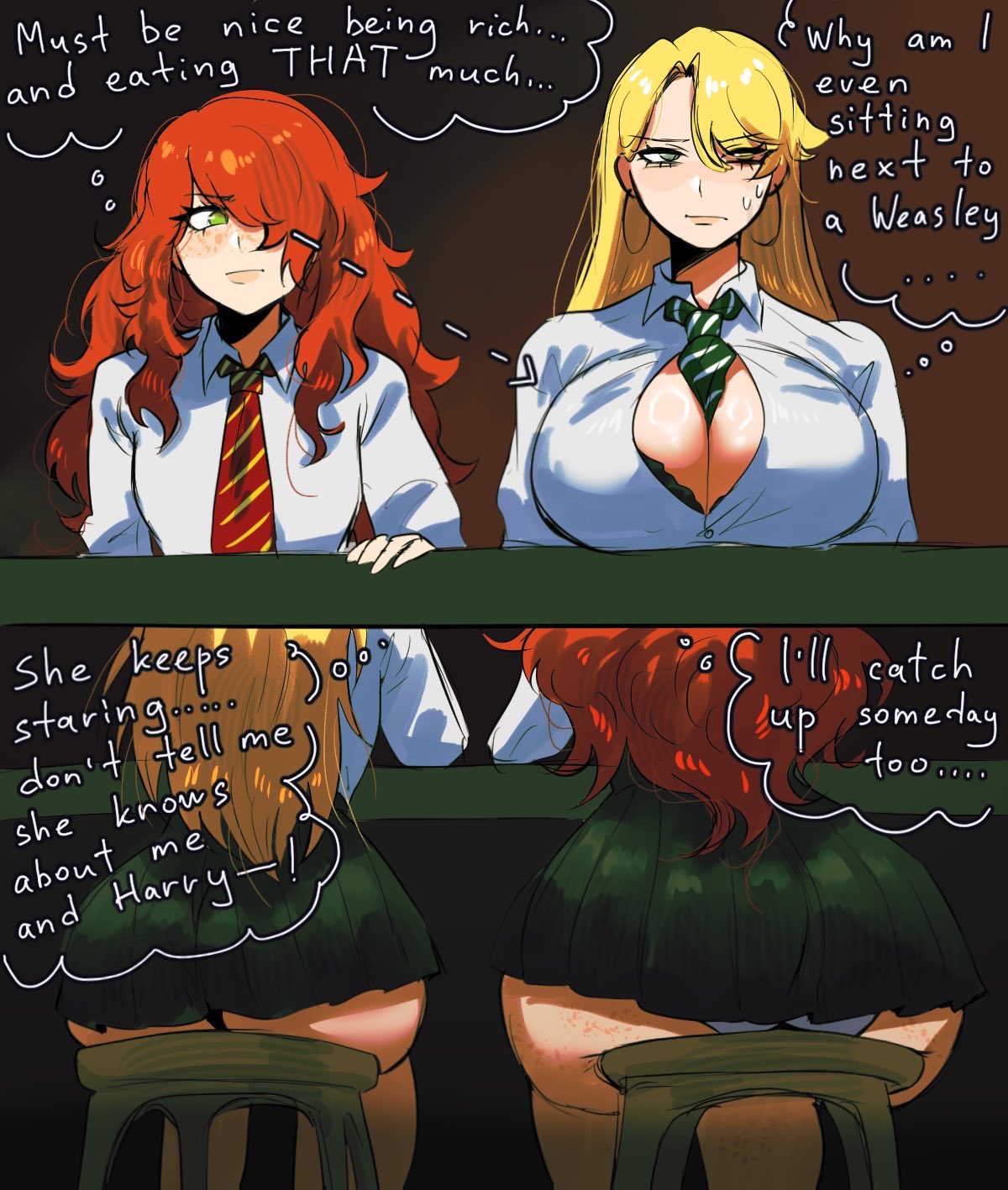 Draco Malfoy Harry Potter Rule 34 – Big Tits & Staring Hentai Pic