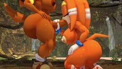 Sticks The Badger & Tikal The Echidna (Sega) Rule 34 Video