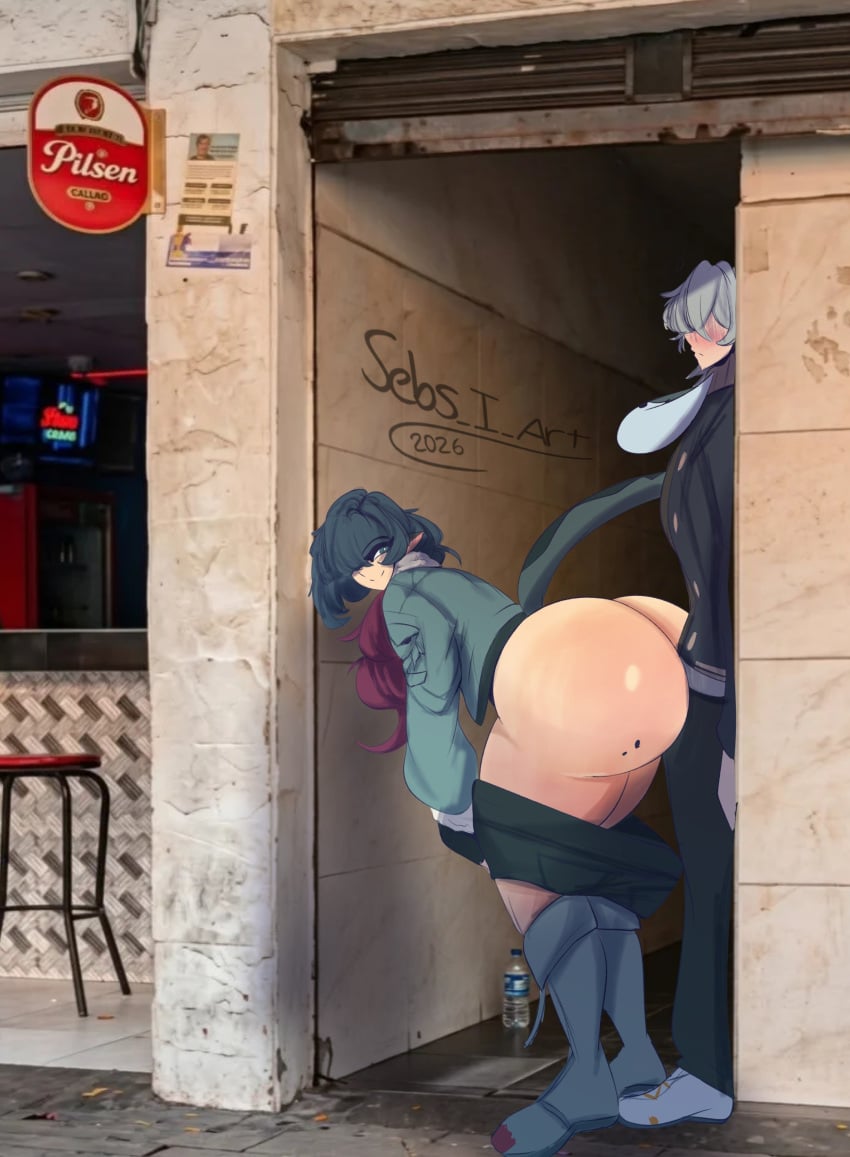 Jane Doe & Wise (Zenless Zone Zero) Rule 34 – Alley