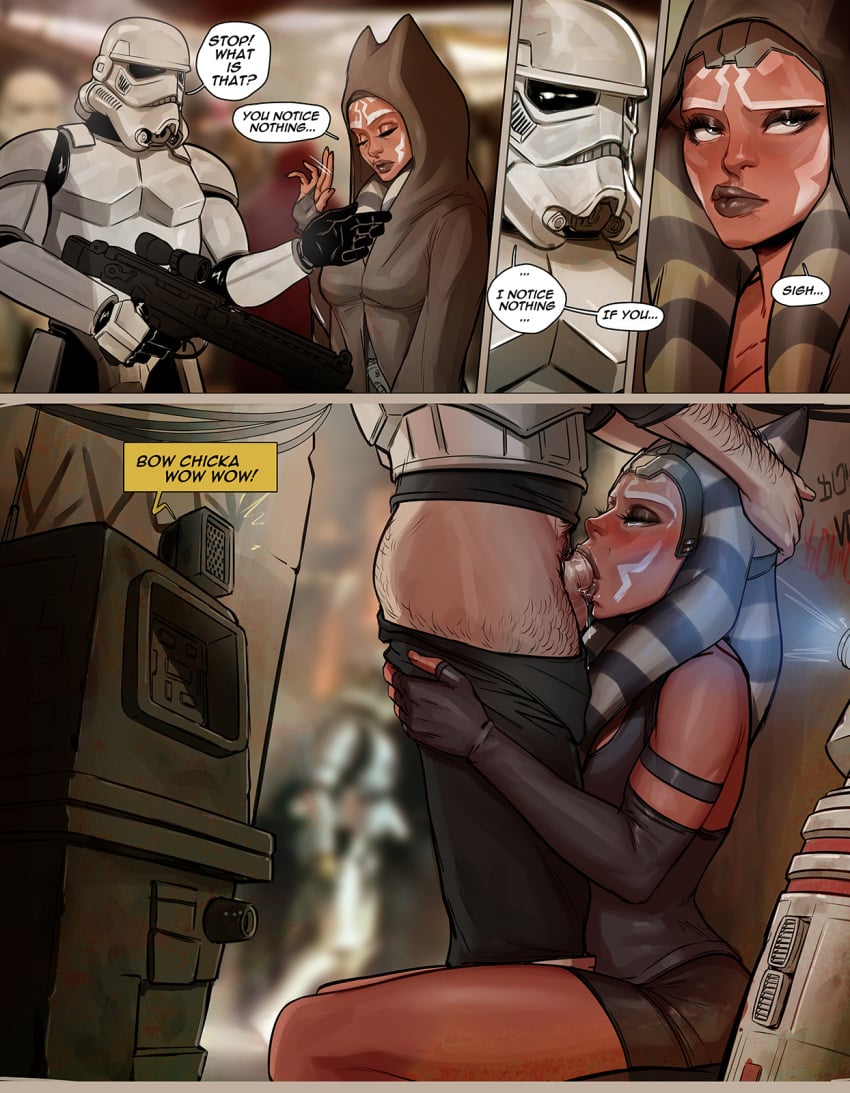 Ahsoka Tano & Droid (Clone Wars) Rule 34 – Against Wall