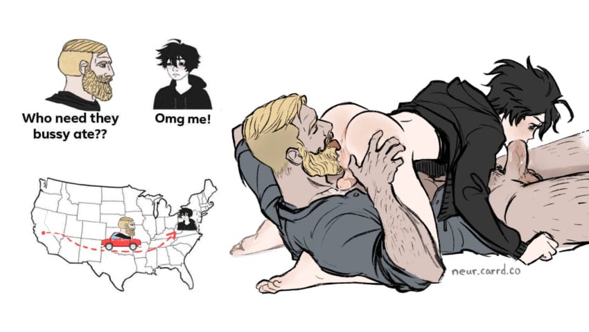 Doomer Boy & Nordic Chad (Wojak Comics) Rule 34