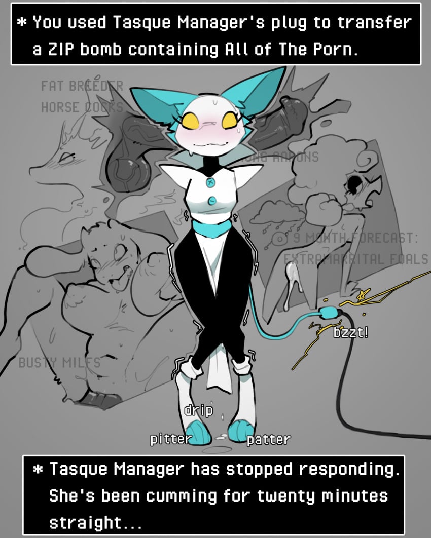 Elnina & Miss Mizzle (Deltarune) Rule 34 – Animal Genitalia