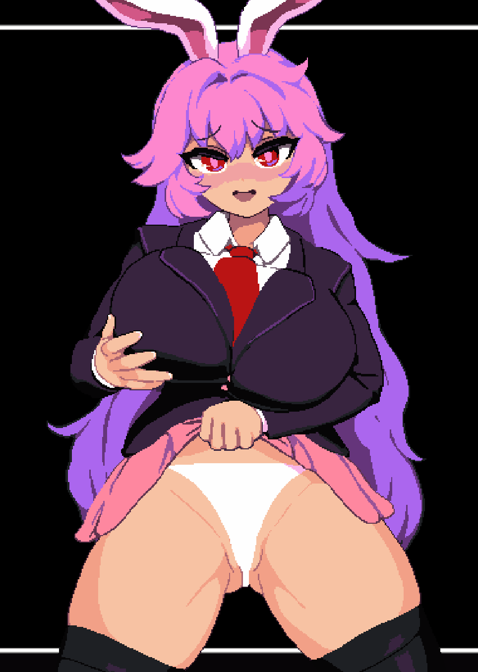 Reisen Udongein Inaba (Touhou) Rule 34 GIF – Breasts