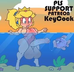 Cheep Cheep & Princess Peach (Mario) Rule 34 Video