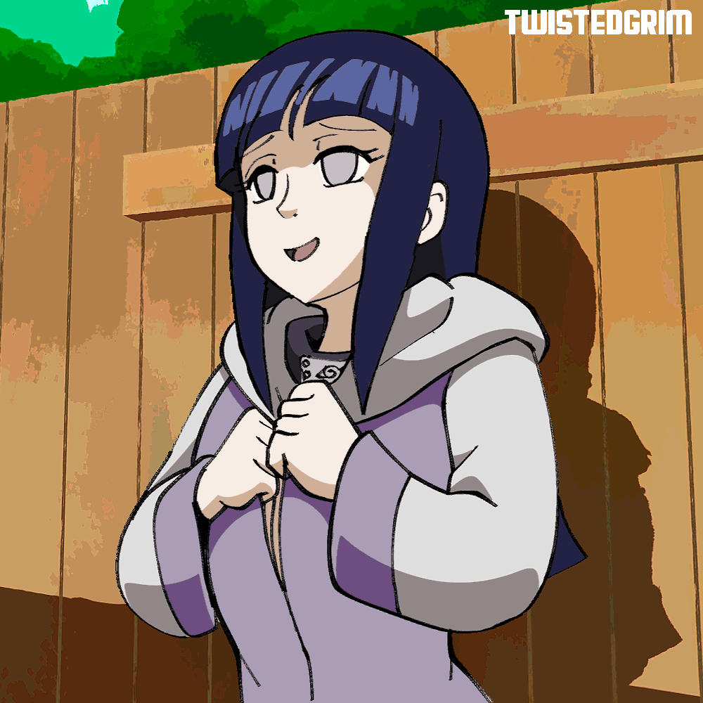 Hyuuga Hinata (Naruto) Rule 34 GIF – Alternate Breast Size