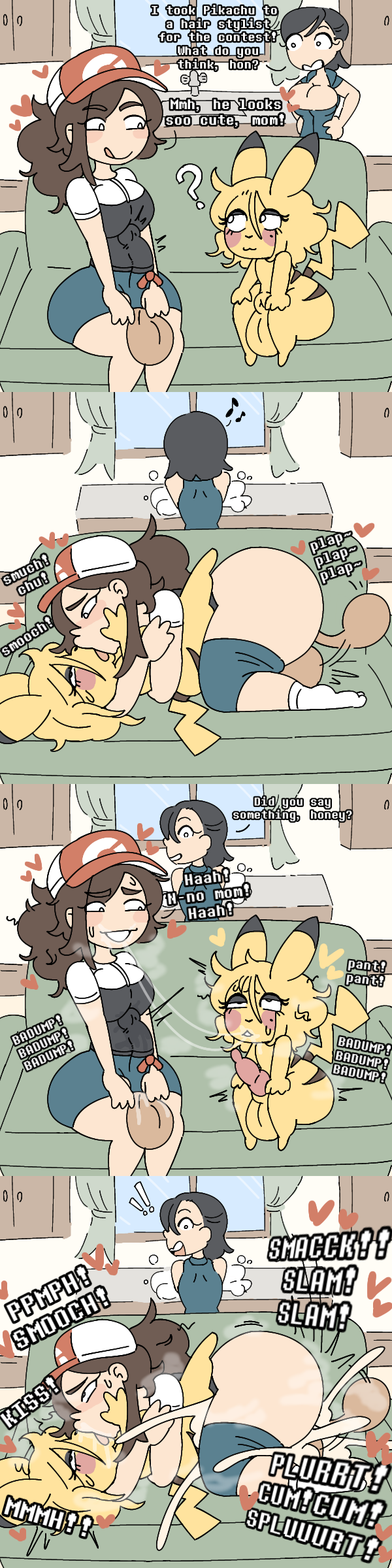 Elaine & Mother (Pokemon) Rule 34 – After Kiss
