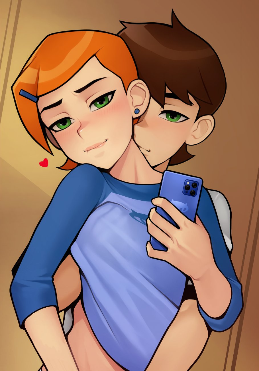 Ben Tennyson & Ben Tennyson (Ben 10) Rule 34 – Biting Lip
