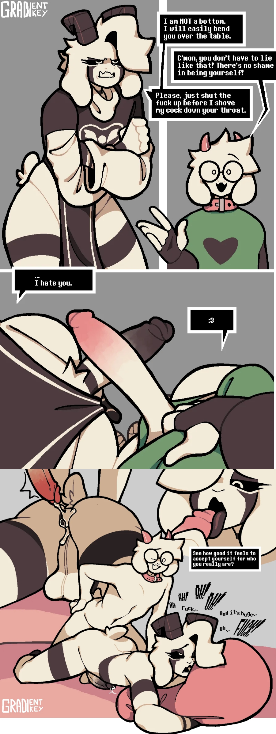 Asriel Dreemurr & Ralsei (Deltarune) Rule 34 – Anal