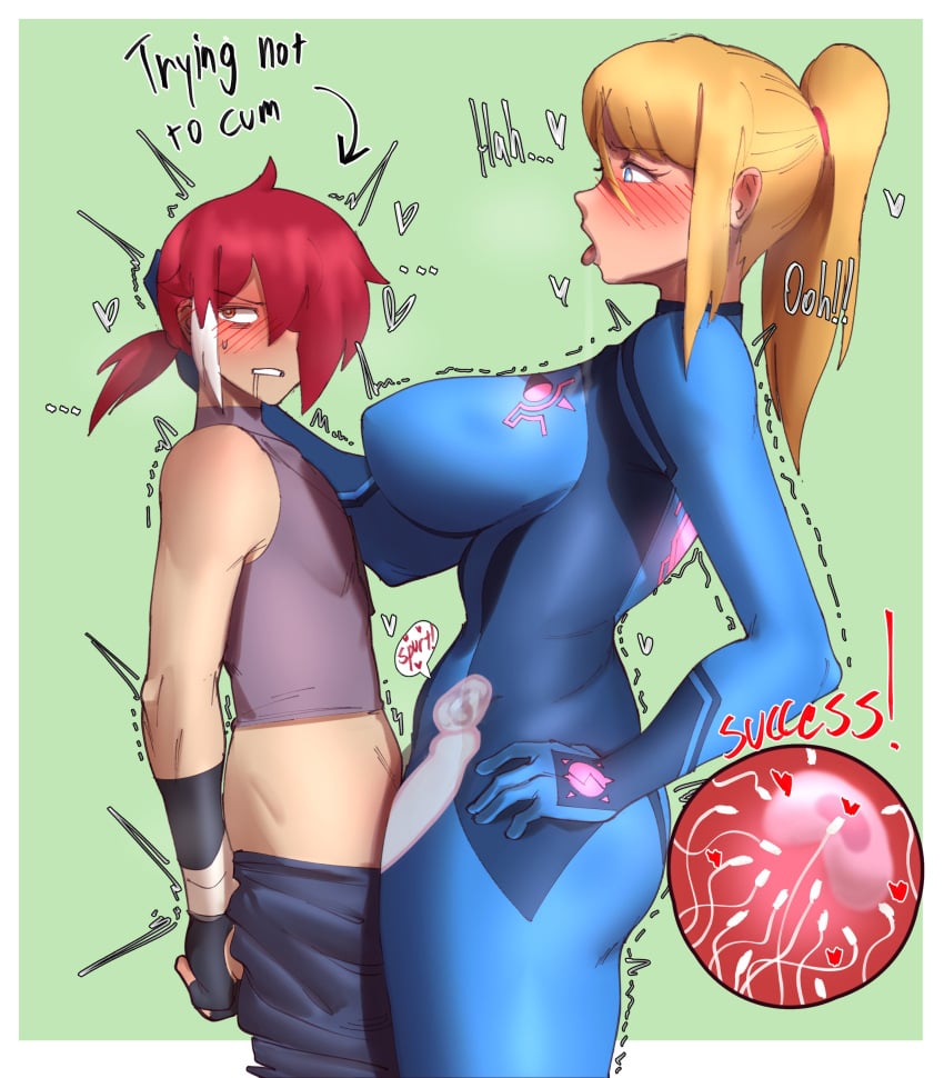 Samus Aran & Zero Suit Samus (Metroid) Rule 34