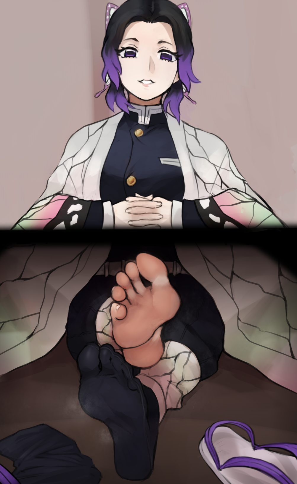 Kochou Shinobu (Demon Slayer) Rule 34 – Barefoot
