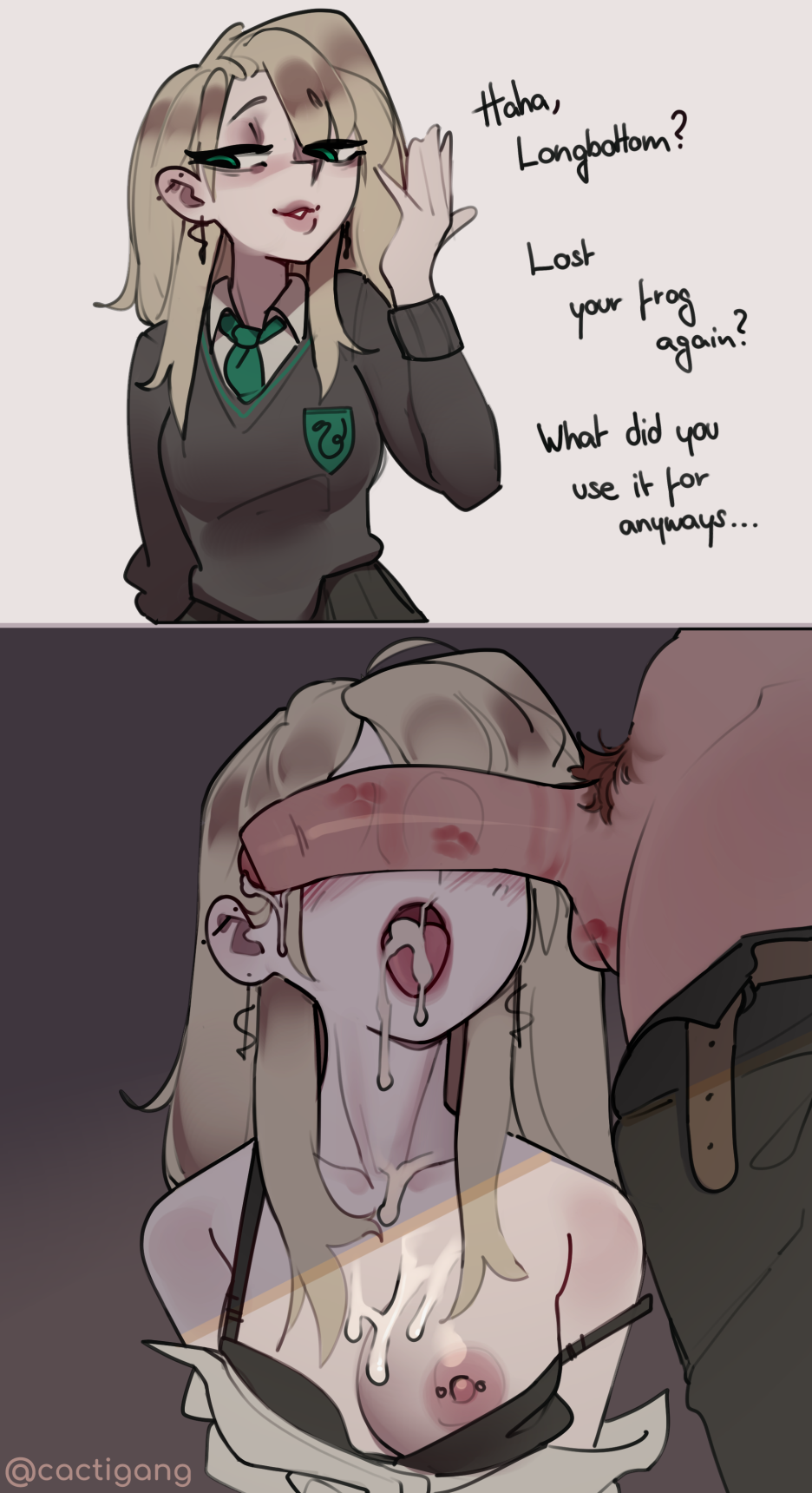 Draco Malfoy Harry Potter Rule 34 – Blowjob Comic