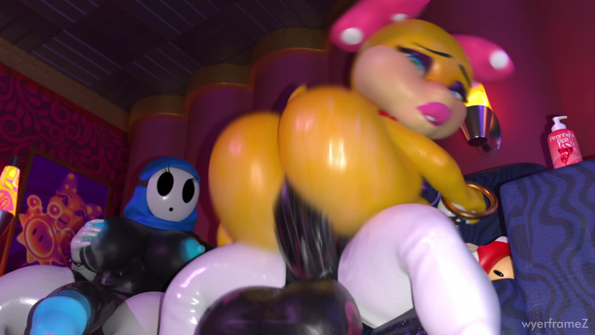Shy Gal (Mario (series)) hentai artwork