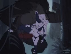 Rule 34 Animation – Wolf Humanoid by Coughytoffee