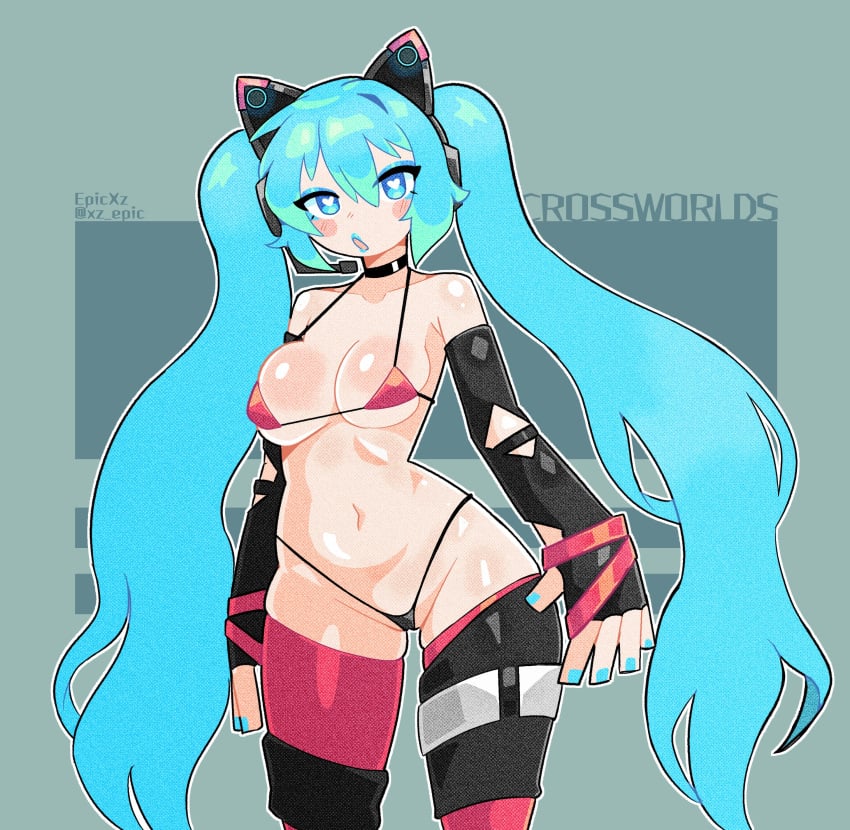 Hatsune Miku & Hatsune Miku (Sonic Racing Crossworlds) Rule 34