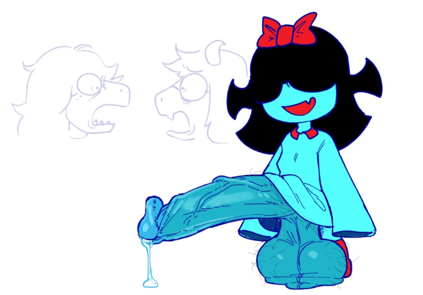 Aqua & Ralsei (Deltarune) Rule 34 – Futanari