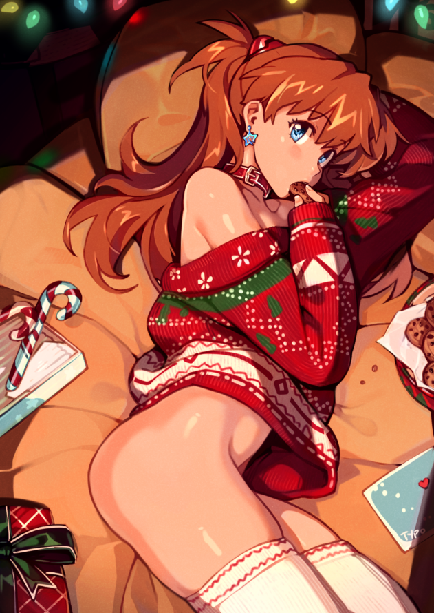 Asuka Langley Sohryu (Christmas) Rule 34 – Ass