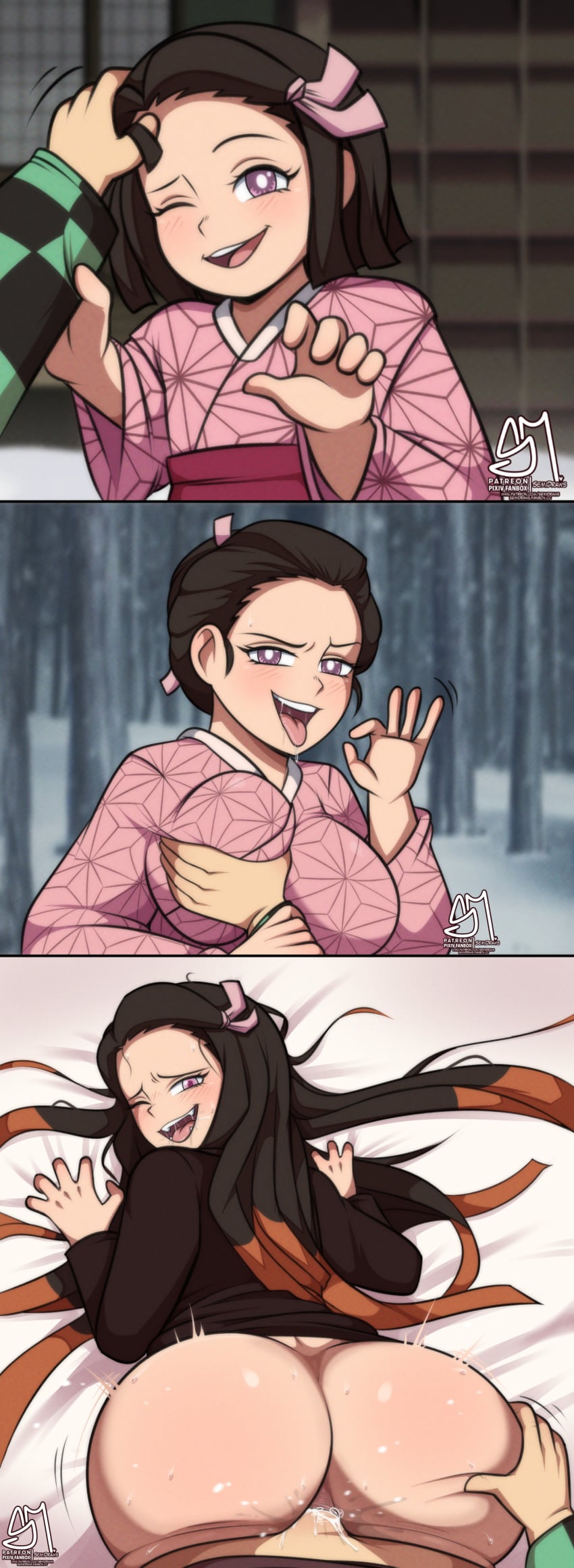 Kamado Nezuko (Demon Slayer) Rule 34 – Age Progression