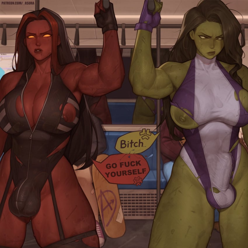 She-Hulk & Jennifer Walters Hulk Rule 34 – Futanari Pic