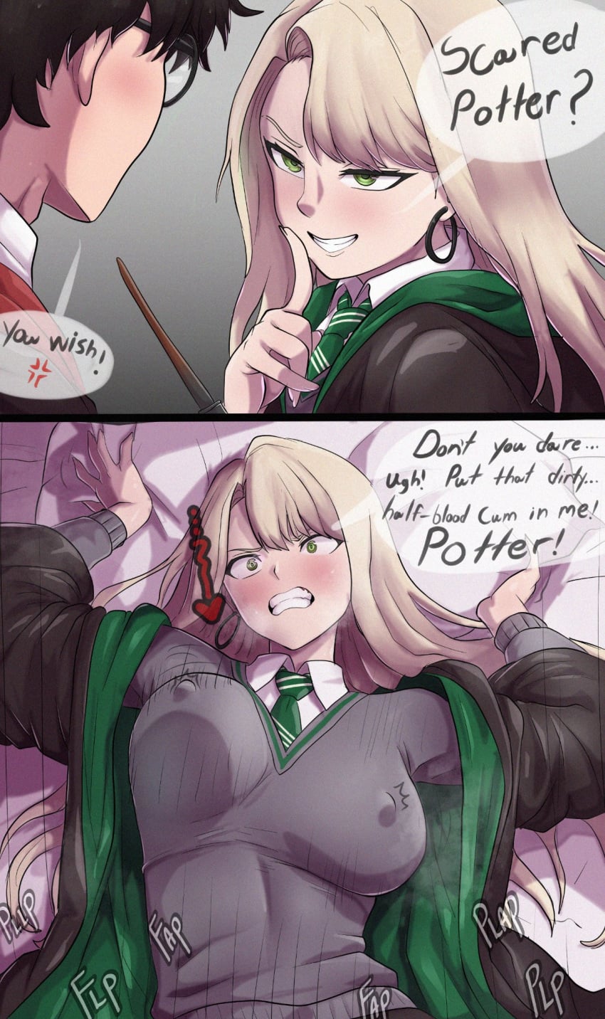 Draco Malfoy Harry Potter Rule 34 – Big Tits & On Bed Hentai Pic
