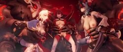 Amber & Eula (Genshin Impact) Rule 34 Video – Belly Bulge