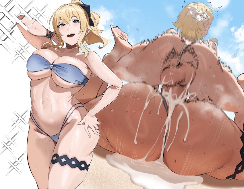 Jean Gunnhildr & Lumine (Genshin Impact) Rule 34