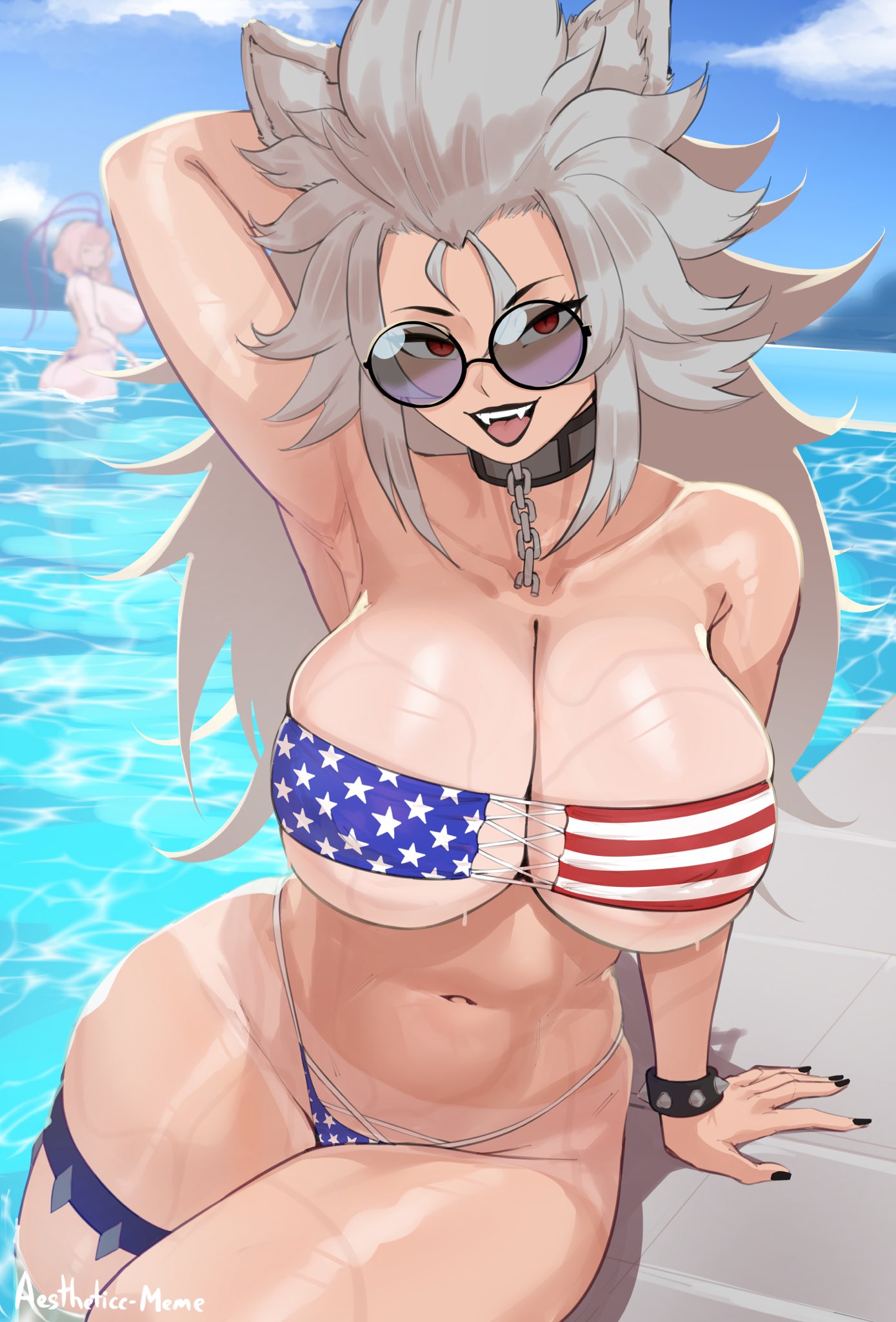 Zentreya & Zentreya (4th Of July) Rule 34 – American Flag Bikini
