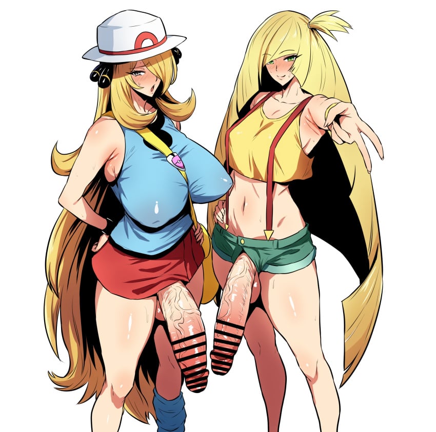 Cynthia & Lusamine (Game Freak) Rule 34 – Bar Censor