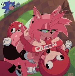 Amy Rose & Knuckles The Echidna (Sega) Rule 34 Video