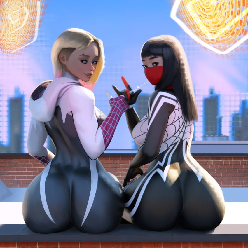 Cindy Moon & Gwen Stacy (Marvel) Rule 34 – Asian