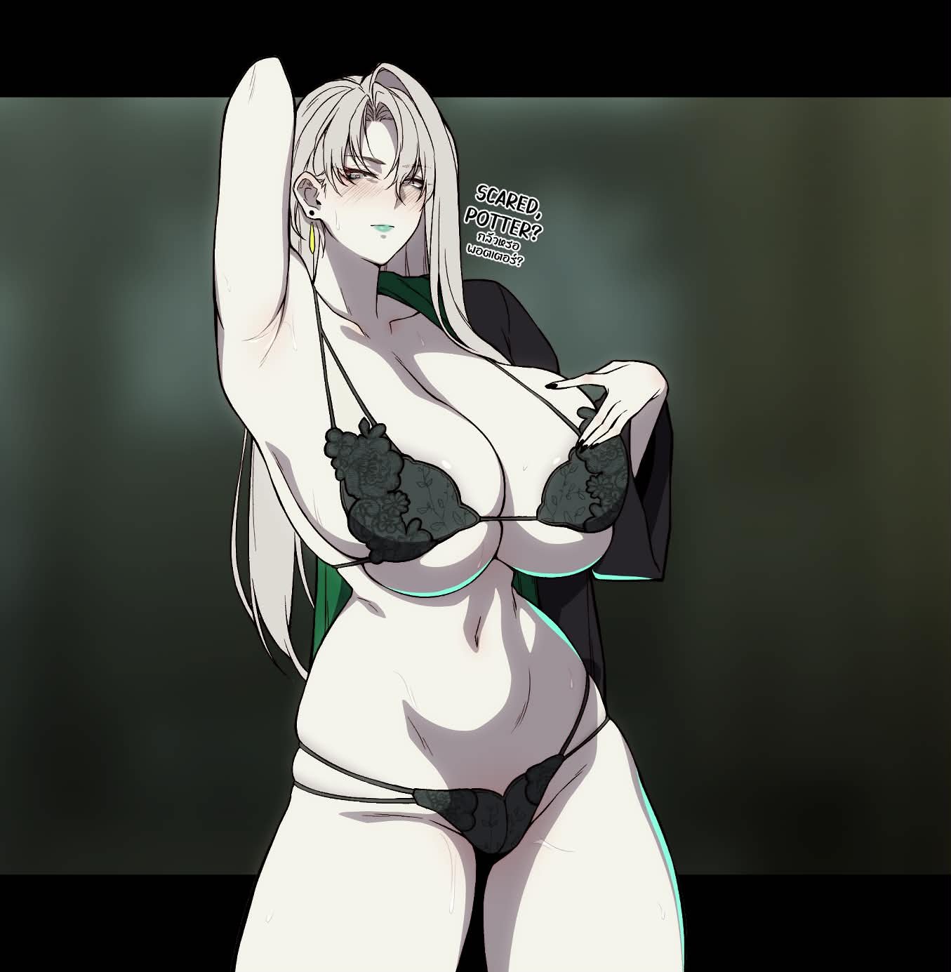 Draco Malfoy Harry Potter Rule 34 – Undressing & Lace Hentai Pic