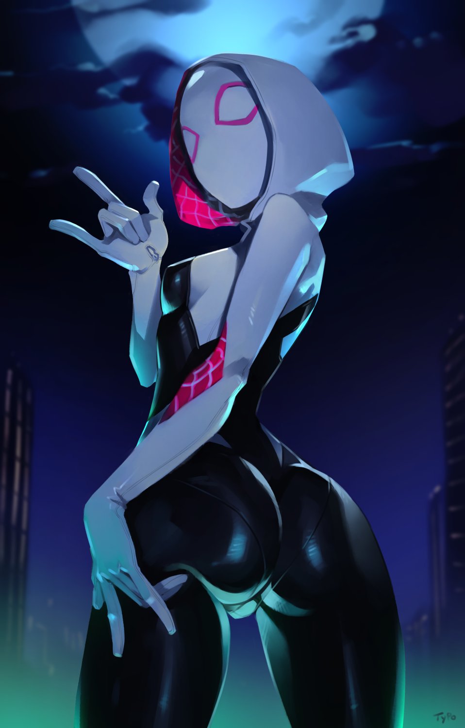 Ghost-spider & Gwen Stacy (Marvel) Rule 34 – Ass